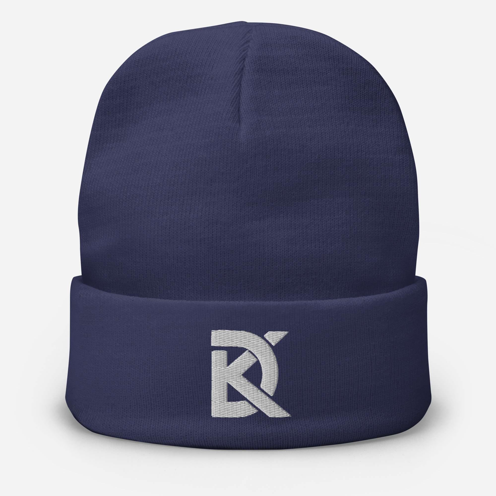 DK Logo - Embroidered Beanie - Blue - Image 3