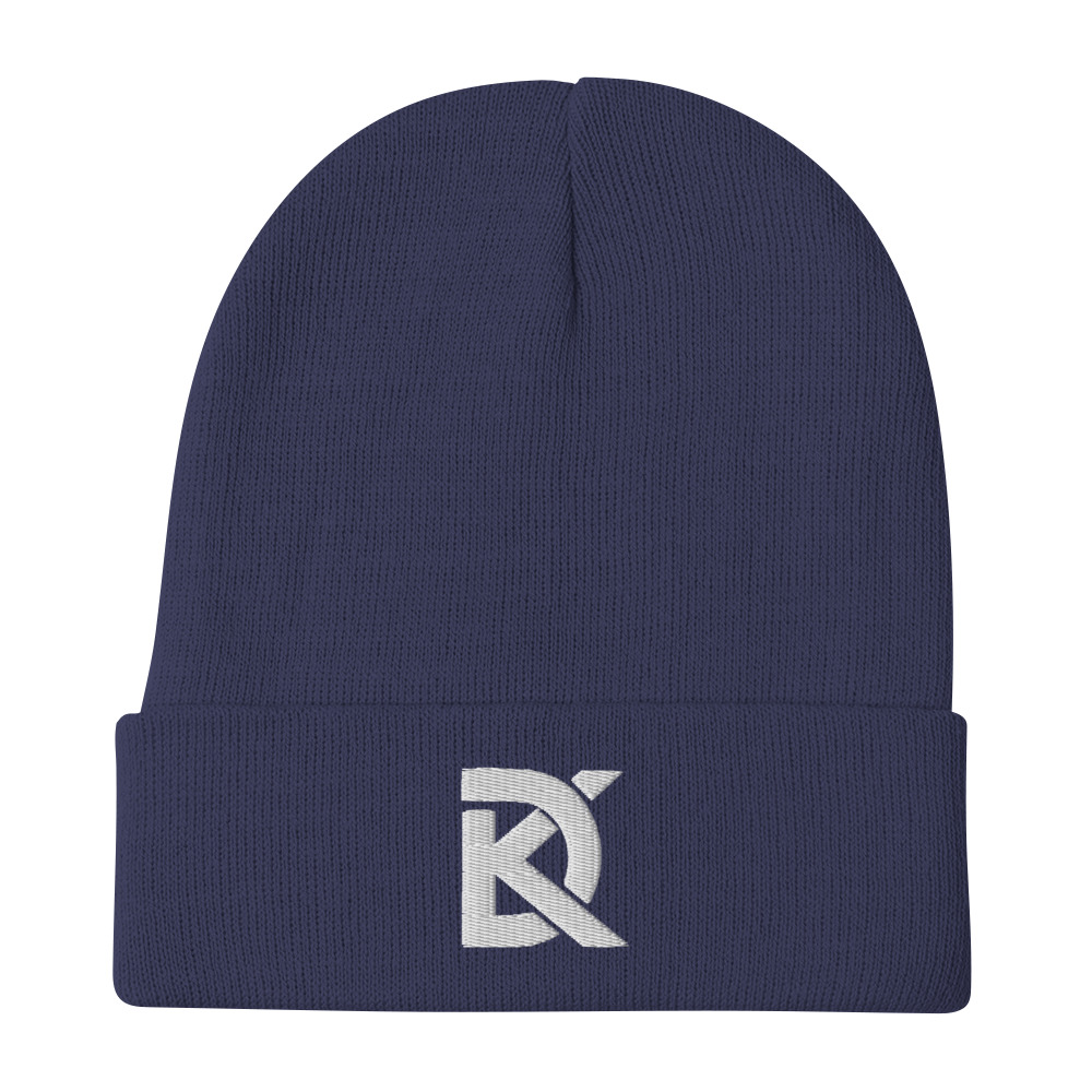 DK Logo - Embroidered Beanie - Blue - Image 4