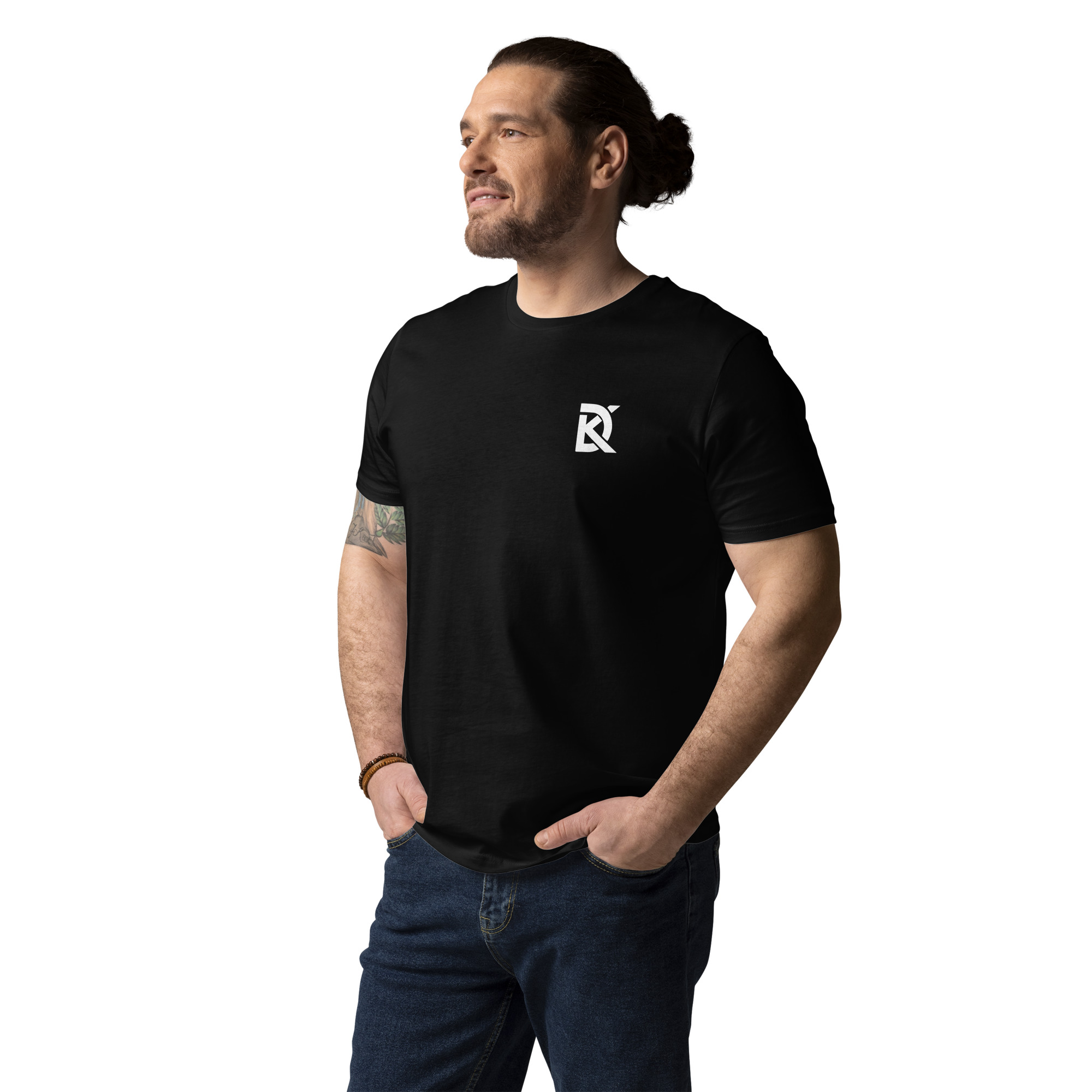 DK Logo - Unisex organic cotton t-shirt - Black - Image 3