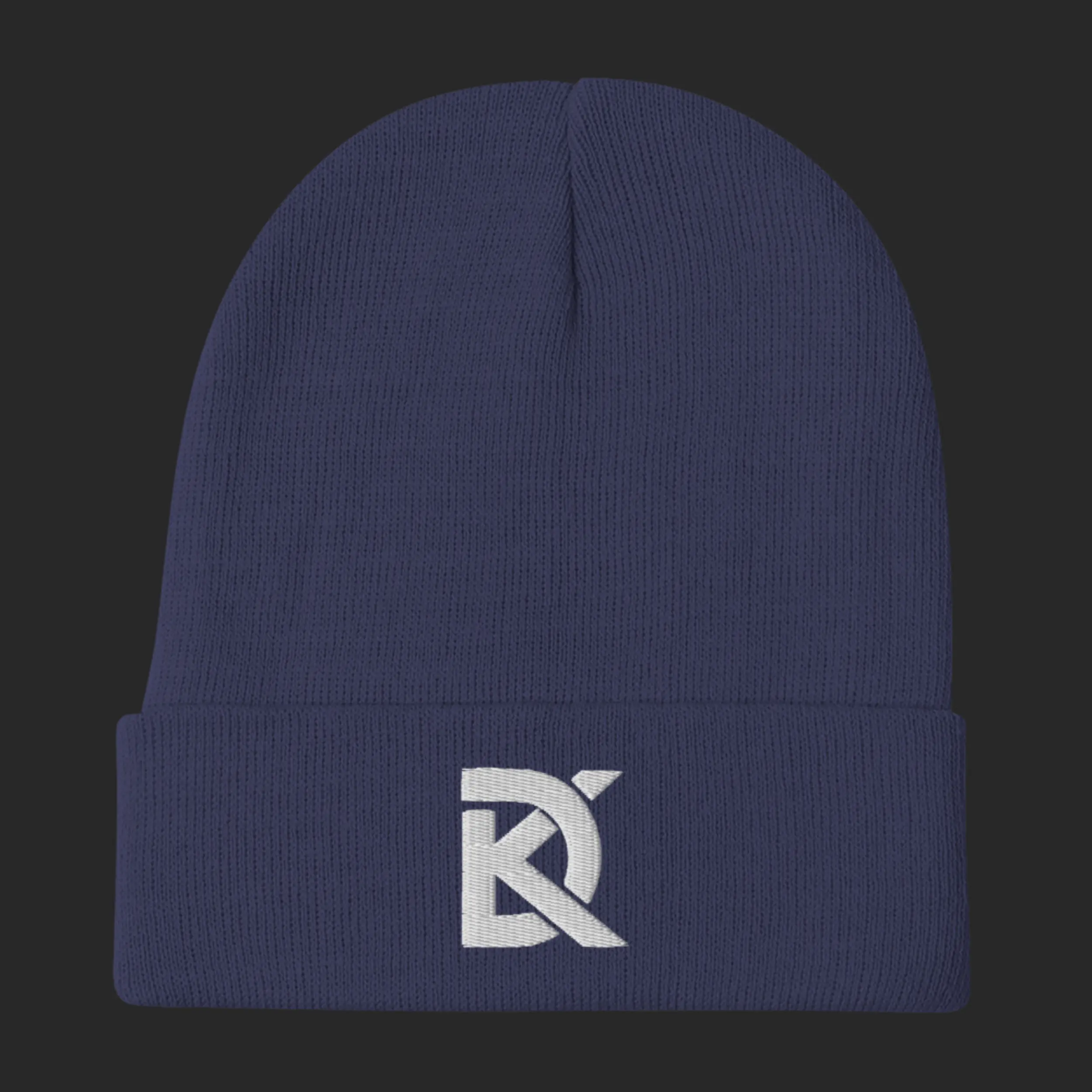 DK Logo - Embroidered Beanie - Blue